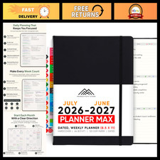2026-2027 Academic Planner 8.5x11 - Daily, Weekly, Monthly Organizer - July Star picture