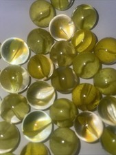Vitro Agate Yellow Cats Eye  Lot Of 36 picture