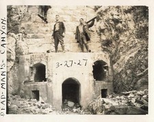 1927 Dead Mans Canyon Mojave Desert Mining Ruins Men Snapshot Photo picture