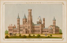 Smithsonian Institute Vintage 1850s Architecture Photo Reprint Wall Art picture