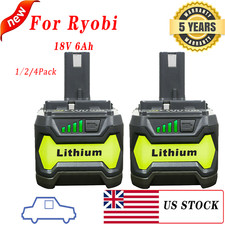 1/2/4Pack For RYOBI Plus P108 P100 18V 6.0Ah High Capacity Battery  Lithium ion picture