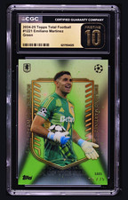2024-25 Topps TF Emiliano Martinez #1221 Green 75/75 CGC 10 FIFA EPL ASTON VILLA picture