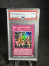 Konami Yu-Gi-Oh Amazoness Archers DR1-EN151 PSA 8 Holo Super Rare picture