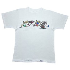 Vintage 1971 Rat Race Smoking Weed Crazy Shirts Hawaii Graphic T-Shirt Sz L picture