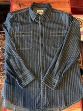 Bronson Nonstock Wabash 9 oz. Denim Shirt Sz. 42  Large. NWOT picture