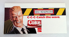 Large 1980s Coca-Cola Coke Max Headroom Supermarket Soda Shelf Display New NOS picture
