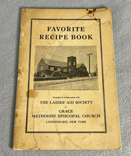 Antique Long Island Cook Book Favorite Recipe Book Lindenhurst NY circa 1940s picture
