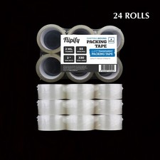 24 rolls Carton Sealing Clear Packing Shipping Box Tape 2 Mil- 2