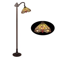 Chloe Lighting Purity 1 Light Antique Dark Bronze Finish Reading Floor Lamp 11