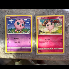 Pokemon TCG Jigglypuff 2-Card Lot Crown Zenith EN 067/189 & 134/214 picture
