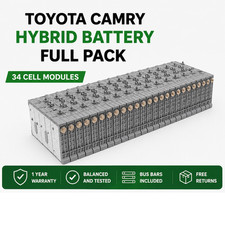 Toyota Camry 2007-2016 Hybrid Battery Full Pack 34 Cell Modules 1 Year Warranty picture