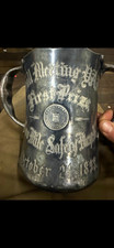 Antique 1896 Meriden Silver Plate Co Quadruple Plate Athletic Trophy Tankard picture