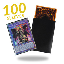 Yu-Gi-Oh Black Card Sleeves, 100 Pcs per Pack, Matte Card Sleeves Size 62x89m picture