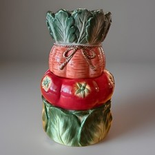 Fitz and Floyd Le Marche Vegetable Stackable Measuring Cups FULL Set of 4   NIB picture