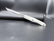 Cutco 1729 KC Pearl White Handle 6 3/4 Petite Carver Made In USA picture