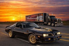 1977 Smokey and the Bandit pushing Bud Beer Poster 24x36 inch | Designed by me picture