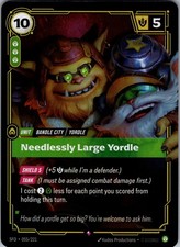 Riftbound Needlessly Large Yordle Spiritforged 055/221 Foil Rare NM picture