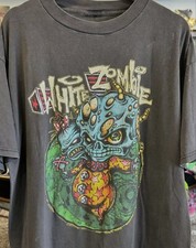 Reprint 1997 White Zombie Retro Style Black Unisex Tshirt Men Women S-5XL picture
