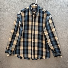 Vintage Wrangler Twenty X Shirt Mens Large Multicolor Plaid Flannel Workwear 90s picture