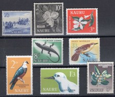 BRITISH NAURU, FLORA &  FAUNA, SC # 49/56, YV # 46/53, COMPLETE SET, MH picture