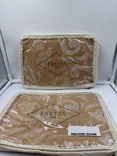 FRETTE Lux Flare 20in Square Shams 20x20 (2) Original Price $400 Each  picture