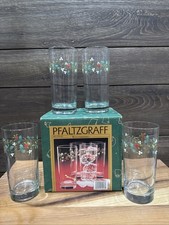 Vintage Pfaltzgraff Winterberry Cooler Glasses 15 Oz Set of 4 Mint In Box picture