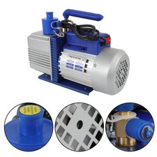 110V 9.6 CFM 1 HP 1 Stage Rotary Vane HVAC Air Vacuum Pump For R12 R22 R134a picture