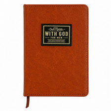One Minute With God for Men 365-Day Daily Devotional Journal Brown Leather picture