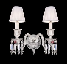 Luxury Design wall sconces 2 Light 24PB Lead Crystal High Quality Lamp picture