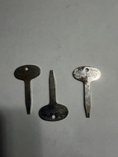 Three vintage steel speciality keys picture