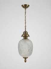 1960s Gaetano Sciolari Pendant Lamp Murano Glass Brass Italian Mid Century picture