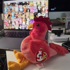 TY Beanie Baby STRUT Rooster 1996 #4171 Retired Vintage 5th Gen Tag w/ Tags picture