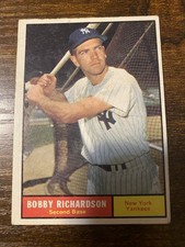 1961 Topps - Bobby Richardson #180 - New York Yankees Baseball VG-Ex picture