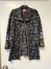 Oleana Norway Long Cardigan Jacket Alpaca $650 Size Small picture
