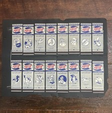 Vintage 1942 WWII Pepsi Cola Matchbook Covers Lot of 16 Walt Disney Insignias picture