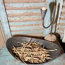 50+ PIECES AUTHENTIC 1800s BARN FRESH ANTIQUE EARLY LIGHTING DRIED RUSH AAFA picture
