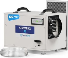 BaseAire 113Pints Commercial Dehumidifier with Drain Hose for 1200sq Crawl Space picture