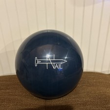 Vintage Faball The Nail Bowling Ball Undrilled Navy Blue Urethane Serial 5BN8785 picture