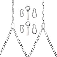 2 Pack 304 Stainless Steel Hanging Porch Swing Chain Kit 700 Lbs Heavy Duty picture