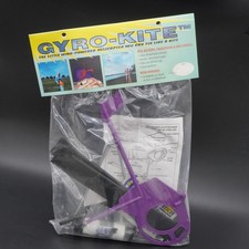 Gyro-Kite Vintage Purple 1996 Wind Powered Gyroplane w/ Black Rotors- Sealed NOS picture