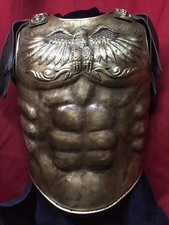 18 Guage Brass Medieval Eagle Armor Roman Cuirass Reenactment Breastplate Battle picture