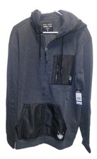 Zoo York Men's Zip Up Hoodie Gray / Black Size XL Skater Skateboarding New picture