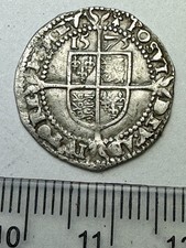 Outstanding 1575 Elizabeth 1st Hammered Silver Dated THREE PENCE (F662) picture