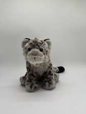 Wild Republic Snow Leopard Grey White Black Plush Toy Stuffed Animal 12