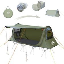 Night Cat 1 Person Pop Up Camping Cot Tent Instant Tent Lightweight Shelter picture