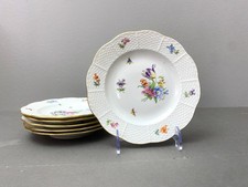 Herend ca. 1910s Bouquet of Flowers side plates, gold rim, 7.25 inches, set 6 picture