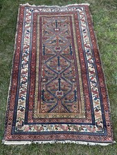 Hand Knotted Antique Tribal (Persian) Wool On Cotton tight knots picture