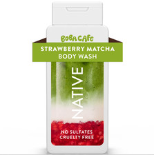 NATIVE Boba Cafe Limited Edition Body Wash Strawberry Matcha 18 fl oz 532ml NEW picture