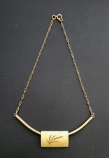 Vintage Signed Eisenberg Slide Choker Necklace Botanical Motif picture
