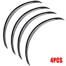 4pcs Car Wheel Eyebrow Arch Protector Trim Lips Fender Flares Black Look. picture